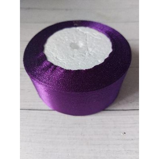 Ленты атласные однотонные 4 см цв. т.-сиреневый 46